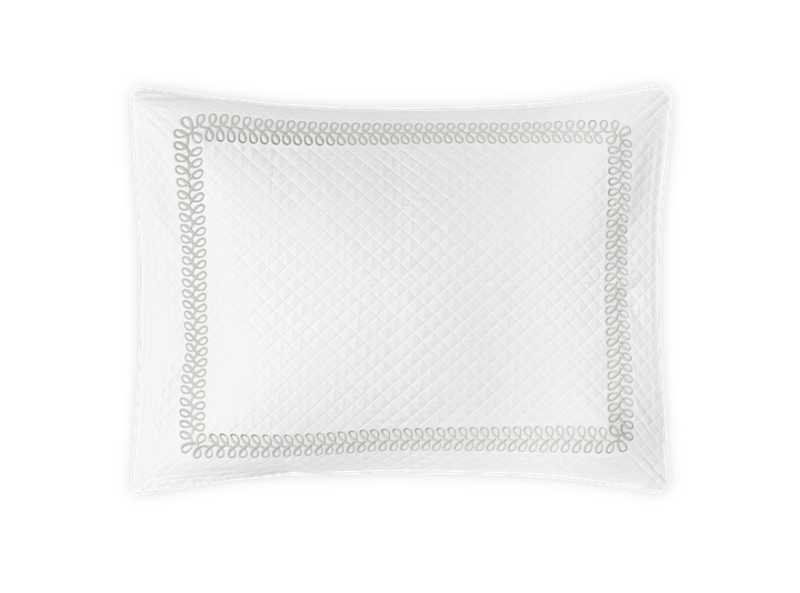 Matouk Schumacher Astor Braid Matelasse Silver