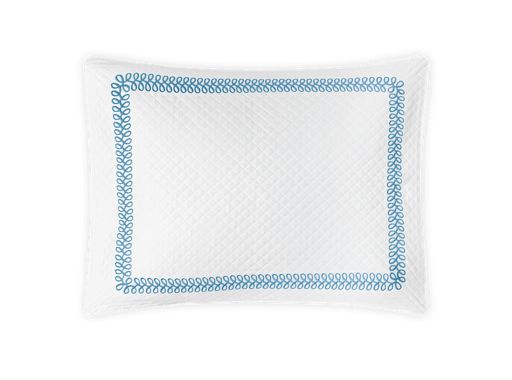 Matouk Schumacher Astor Braid Matelasse Sky