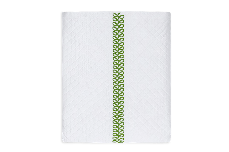 Matouk Schumacher Astor Braid Matelasse Grass