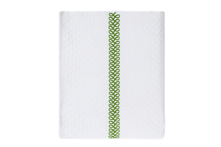 Matouk Schumacher Astor Braid Matelasse Grass