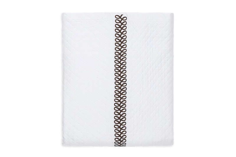 Matouk Schumacher Astor Braid Matelasse Mocha