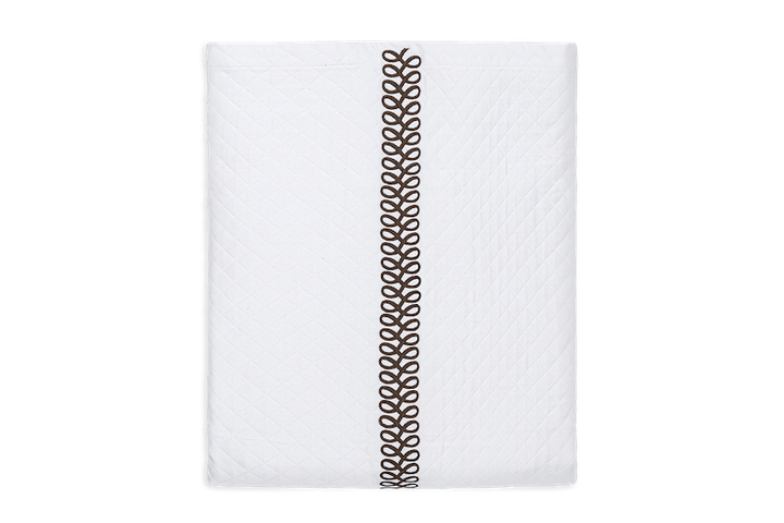 Matouk Schumacher Astor Braid Matelasse Mocha