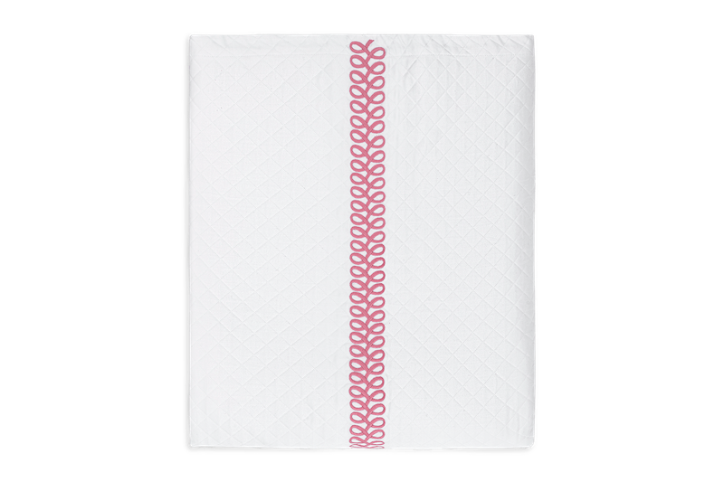 Matouk Schumacher Astor Braid Matelasse Peony