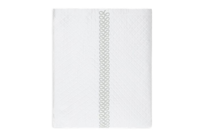 Matouk Schumacher Astor Braid Matelasse Silver