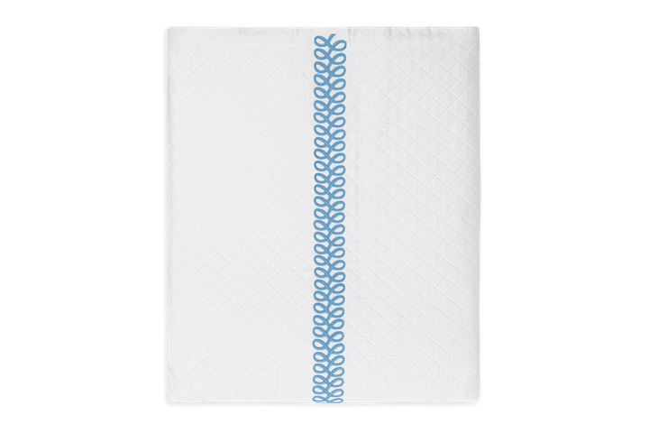 Matouk Schumacher Astor Braid Matelasse Sky