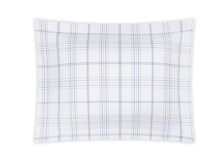 Matouk Schumacher August Plaid Navy