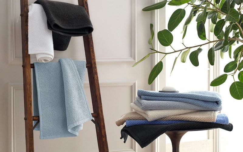 Matouk Reverie Rug Light Blue