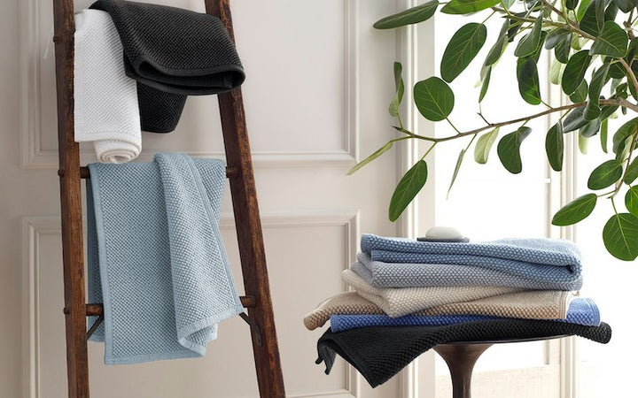 Matouk Reverie Rug Light Blue