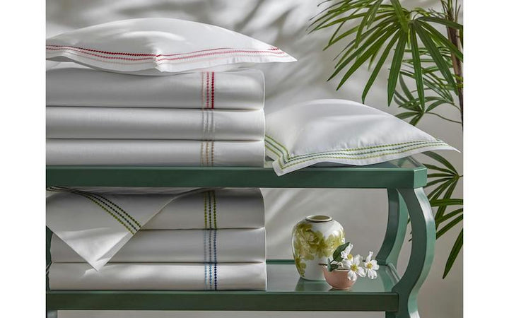 Matouk Amara Triple Pearl Palm Green