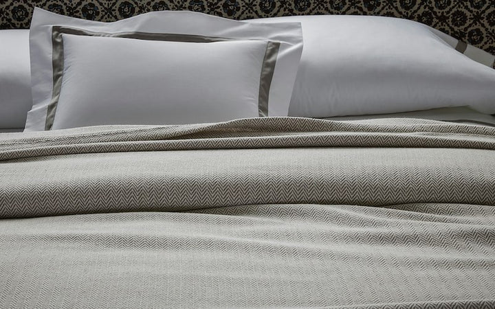 Matouk Avalon Blanket Platinum
