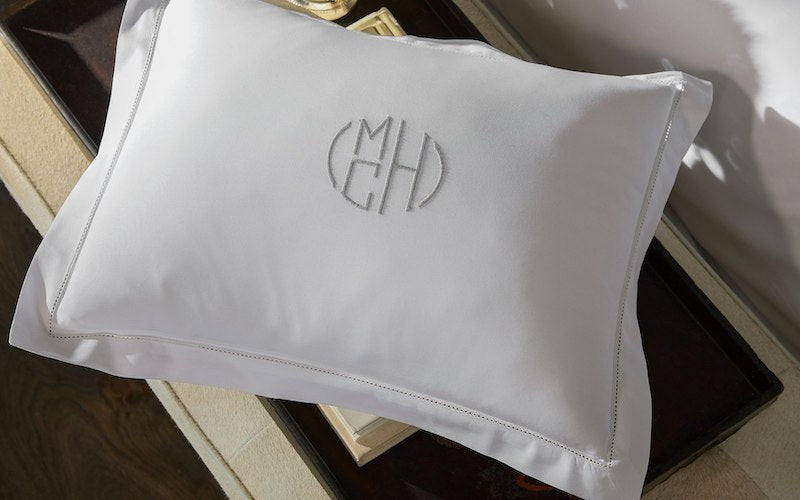Matouk Bergamo Hemstitch Bone