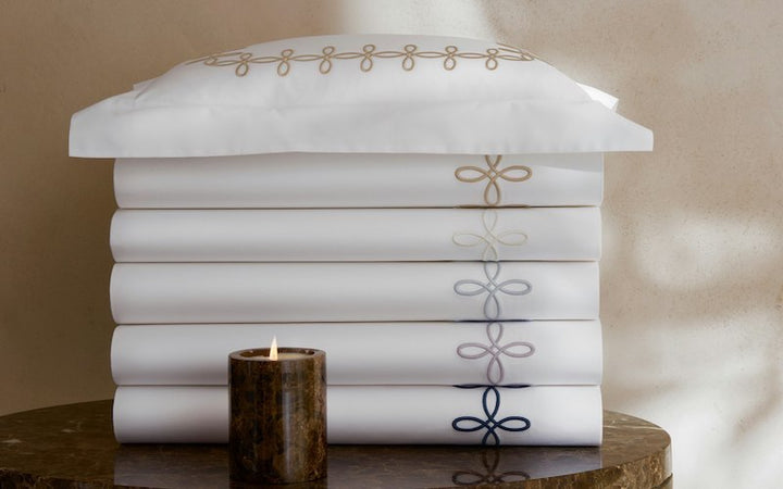 Matouk Gordian Knot Bedding Wedgwood