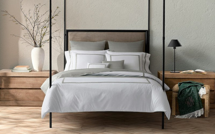 Matouk Talita Satin Stitch White