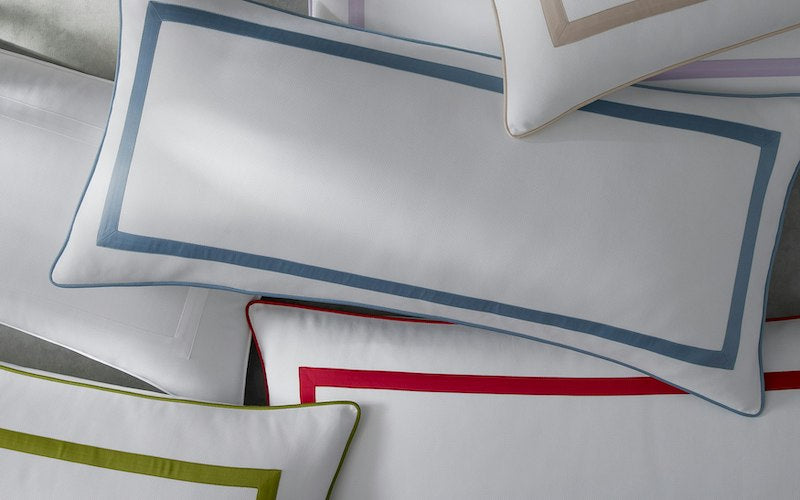 Matouk Louise Pique Lumbar Pillow Cover Dune