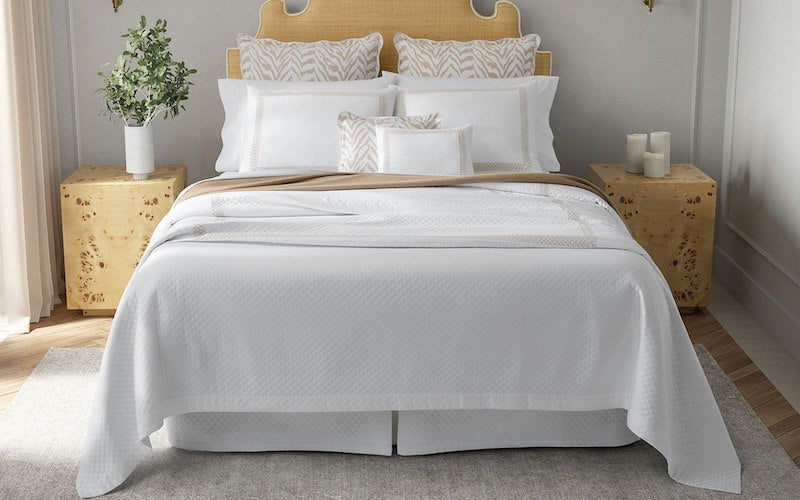 Matouk Schumacher Astor Braid Matelasse Mocha