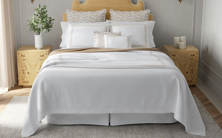 Matouk Schumacher Astor Braid Matelasse Mocha
