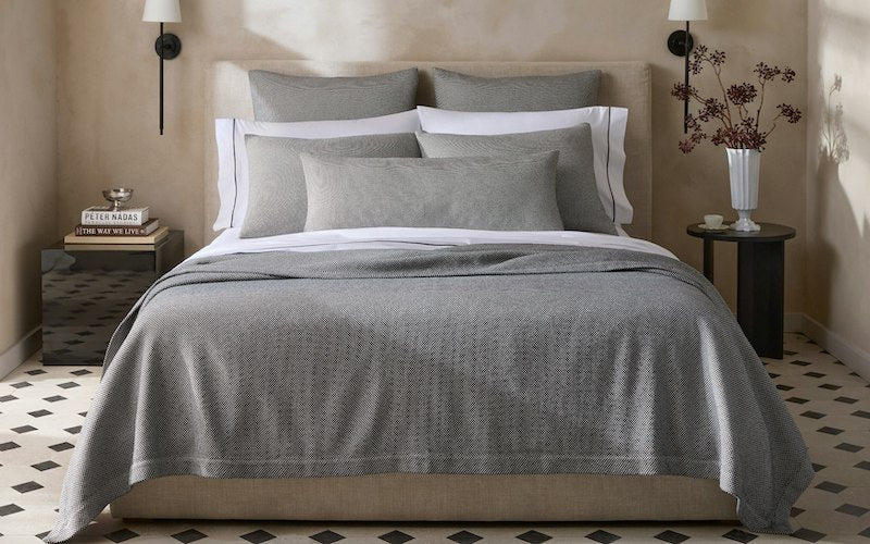 Matouk Jackson Coverlet in Black