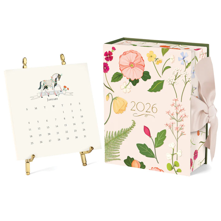 Karen Adams 2026 Calendar Silver Easel