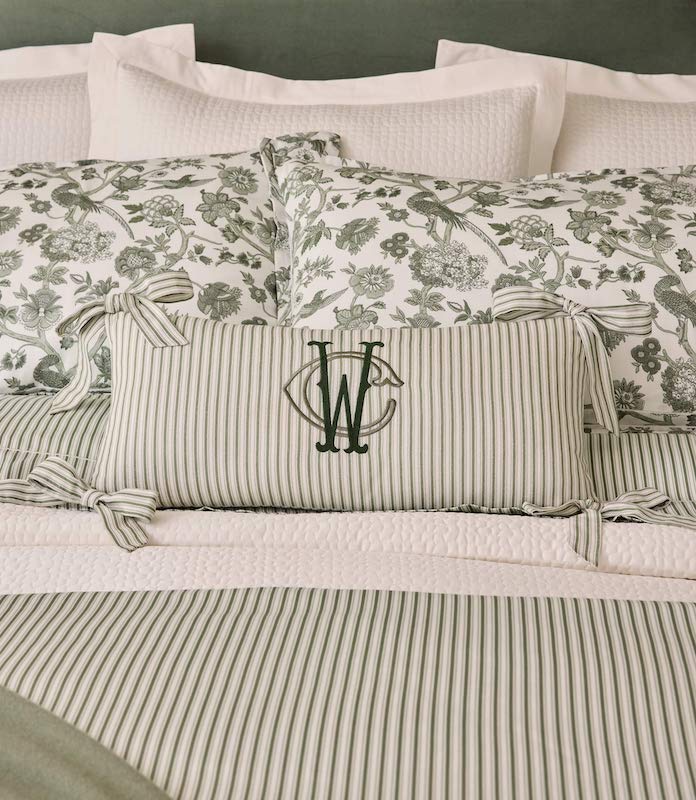 Caitlin Oblong Pillow Stipe Moss