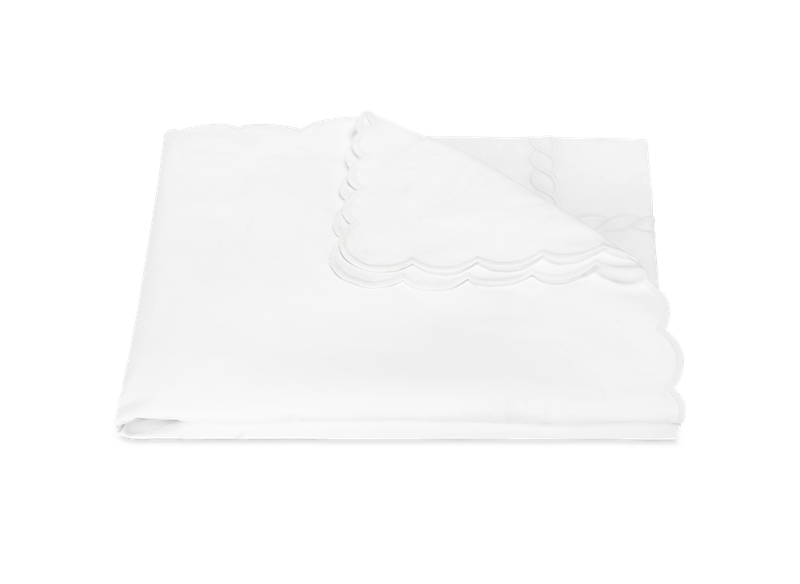 Matouk Classic Chain Scallop White
