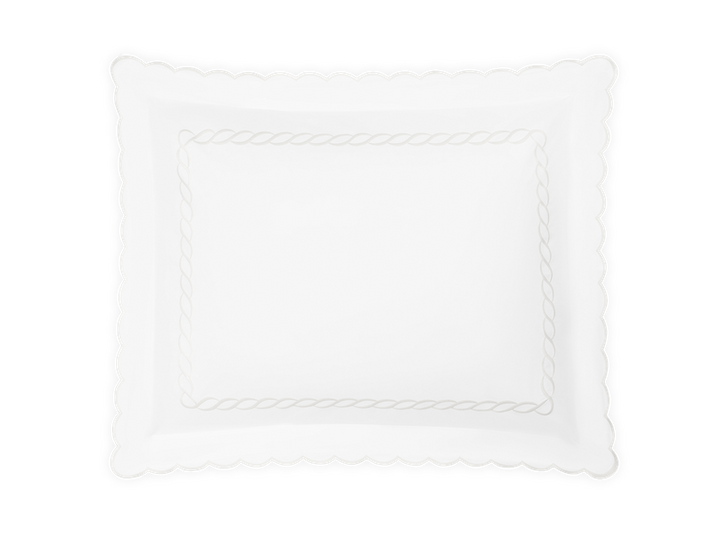 Matouk Classic Chain Scallop White