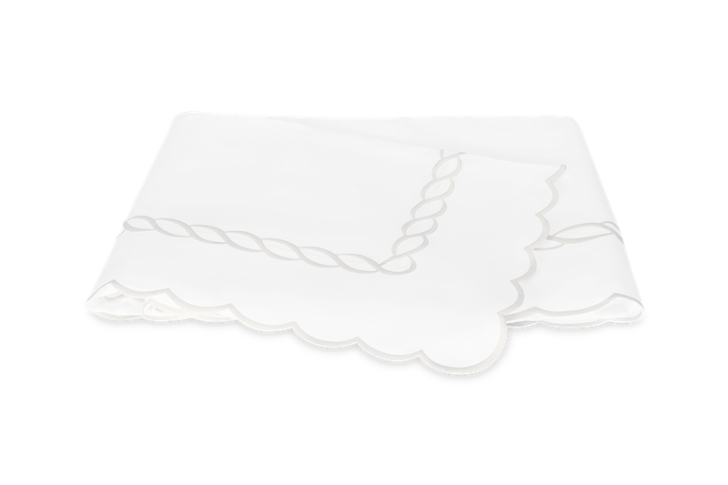 Matouk Classic Chain Scallop White