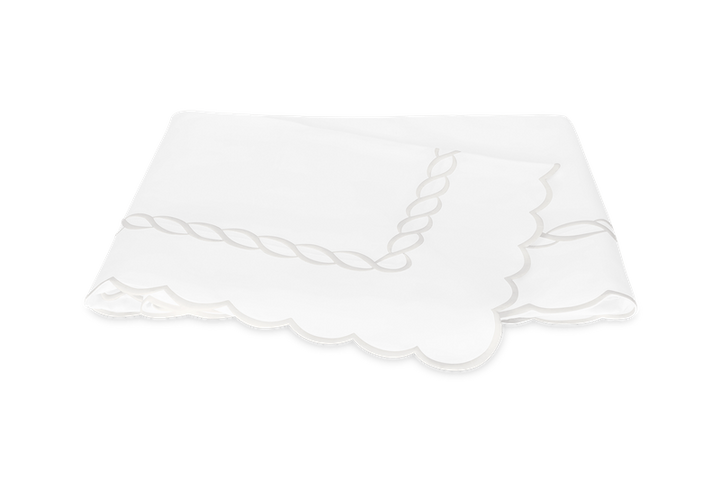 Matouk Classic Chain Scallop White