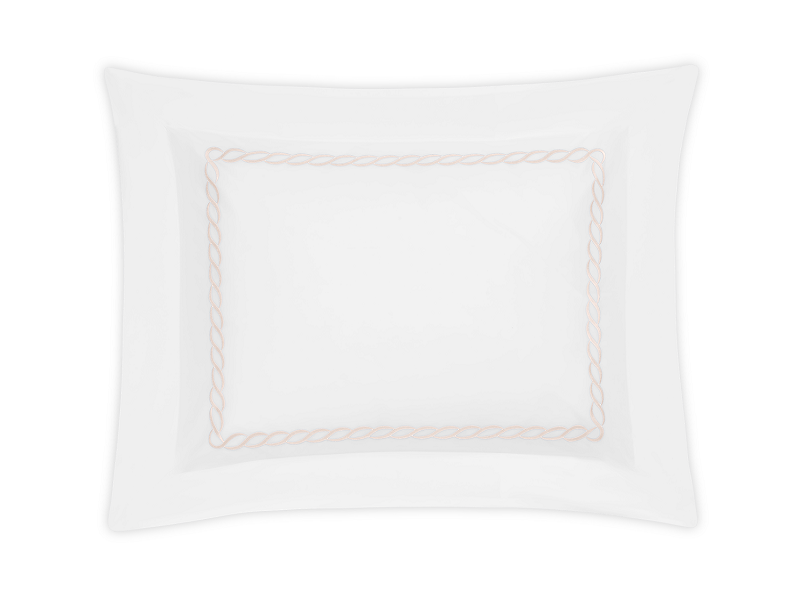 Matouk Classic Chain Bedding Blush