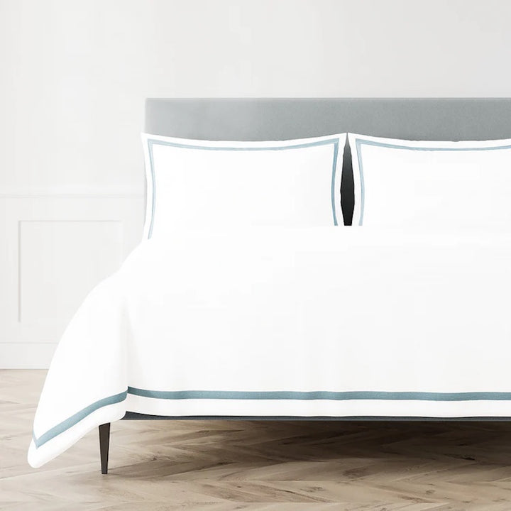 Ready-to-Bed 2.0 Cotton & Trim Duvet and Shams Blue