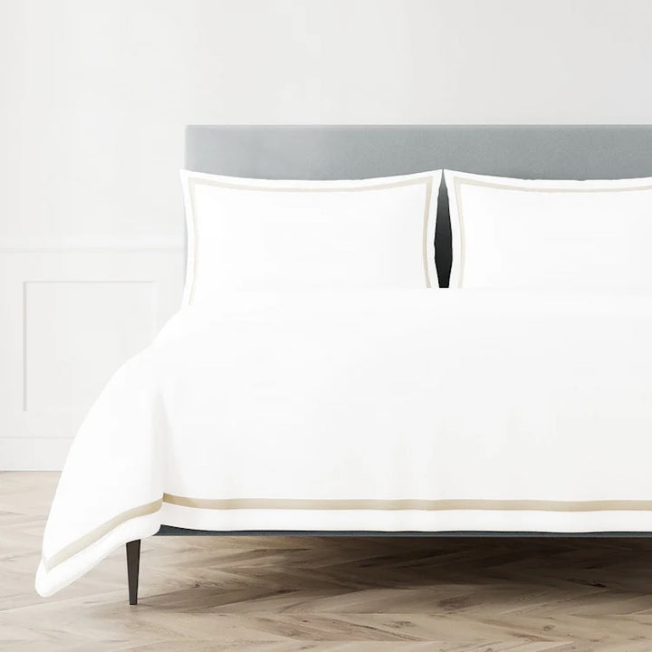 Ready-to-Bed 2.0 Cotton & Trim Duvet and Shams Champagne