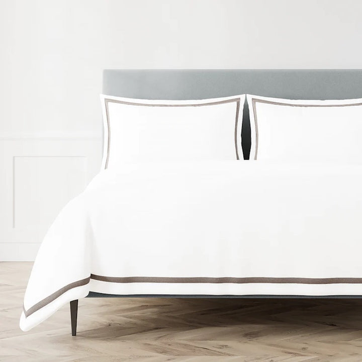Ready-to-Bed 2.0 Cotton & Trim Duvet and Shams Grey