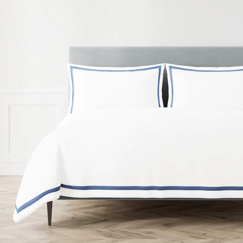 Ready-to-Bed 2.0 Cotton & Trim Duvet and Shams Periwinkle