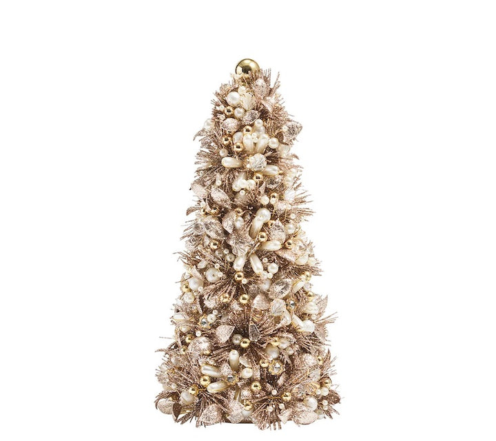 Gilded Spray Xmas Tree in Gold & Crystal