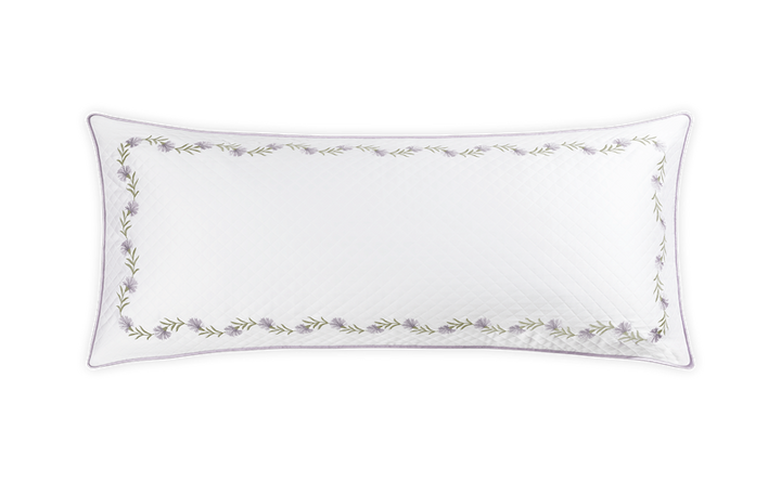 Matouk Daphne Matelasse Lumbar Pillow Cover Lilac
