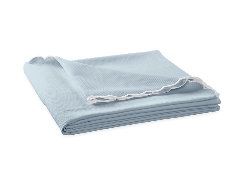 Matouk Diamond Pique Light Blue