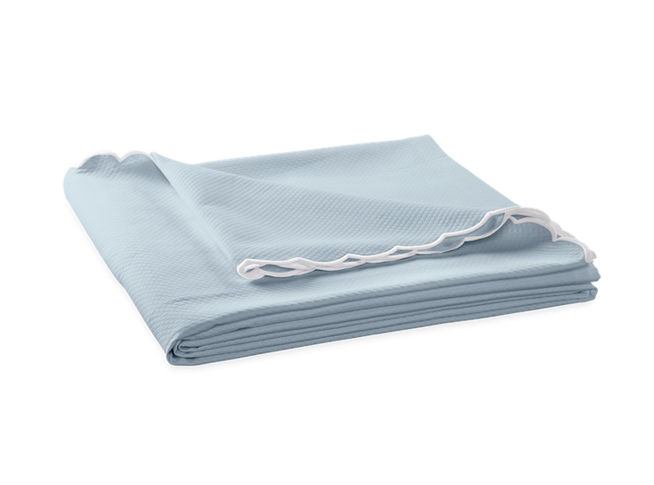 Matouk Diamond Pique Light Blue