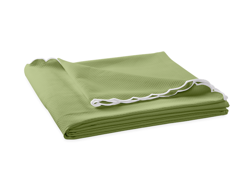 Matouk Diamond Pique Spring Green