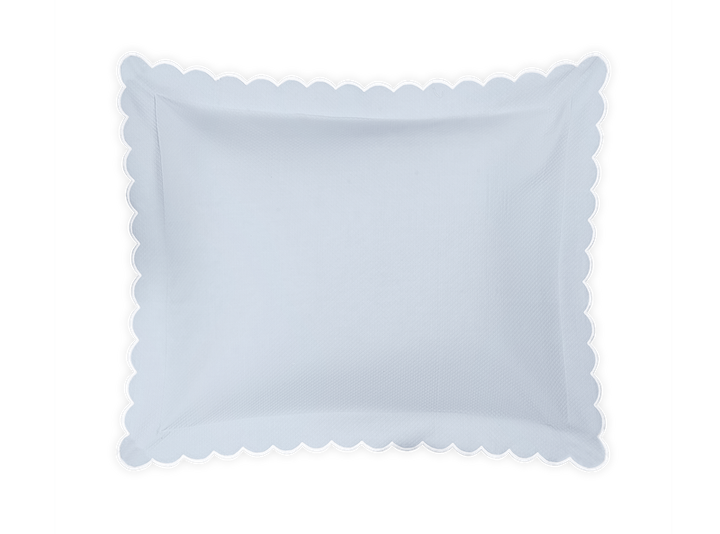 Matouk Diamond Pique Light Blue