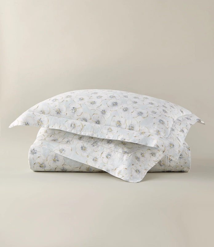 Ella Linen Duvet Set Sky
