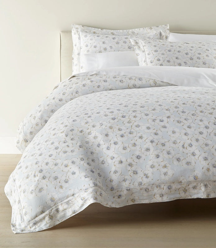 Ella Linen Duvet Set Sky