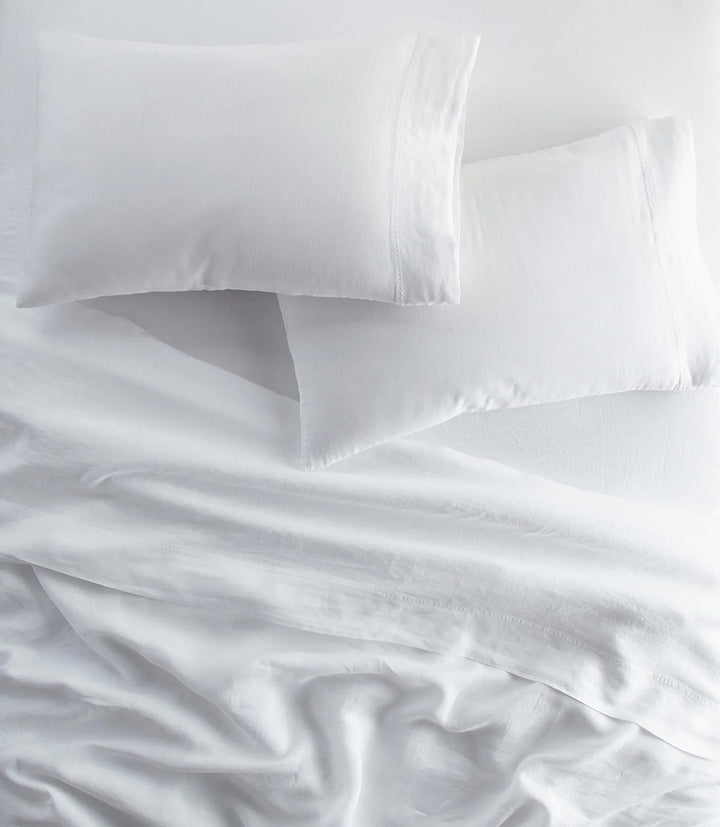 European Washed Linen White