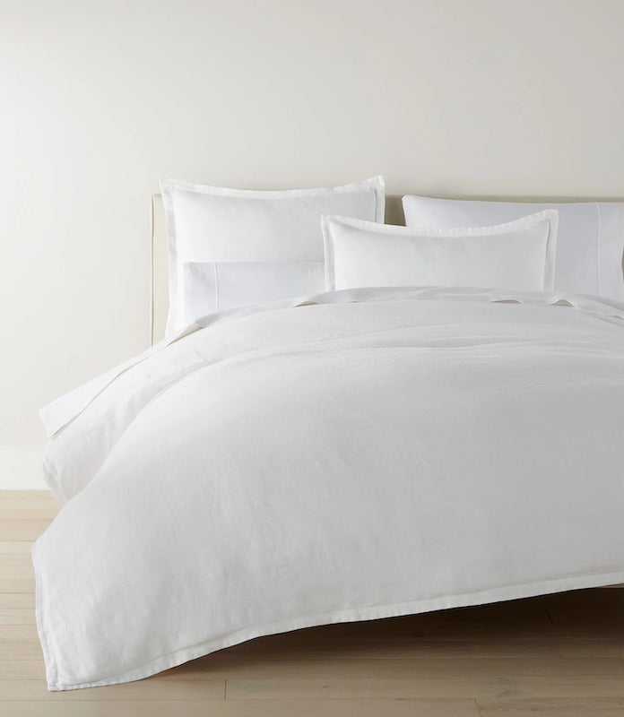 European Washed Linen White