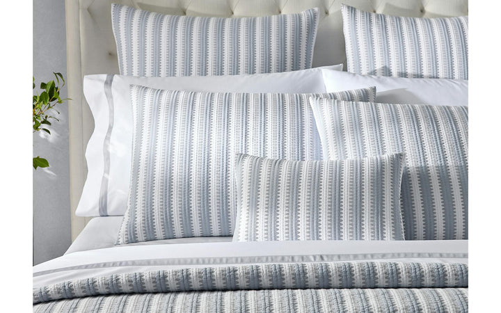 Matouk Apollo Stripe Matelasse Dove