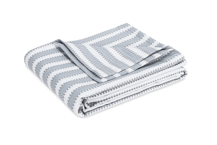 Matouk Apollo Stripe Matelasse Dove