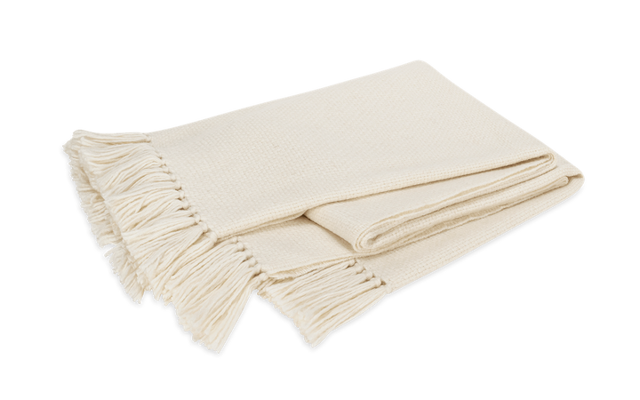 Matouk Lanza Throw Parchment