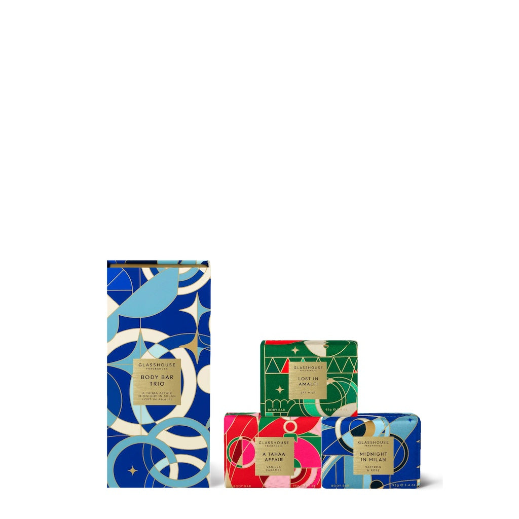 Glasshouse Fragrances Body Bar Trio Christmas 2024