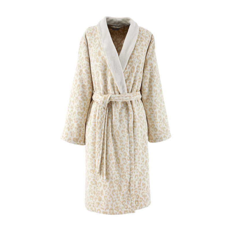 Leopard Shawl Collar Bathrobe