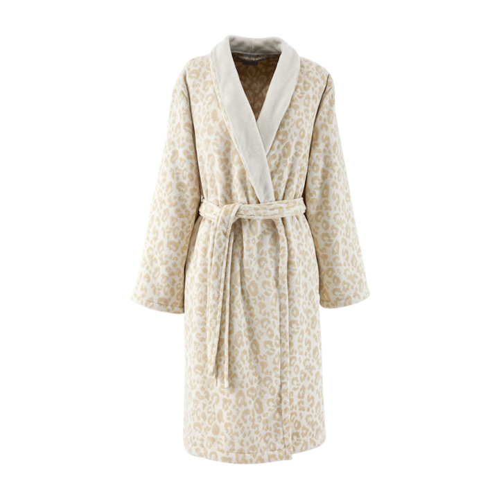 Leopard Shawl Collar Bathrobe