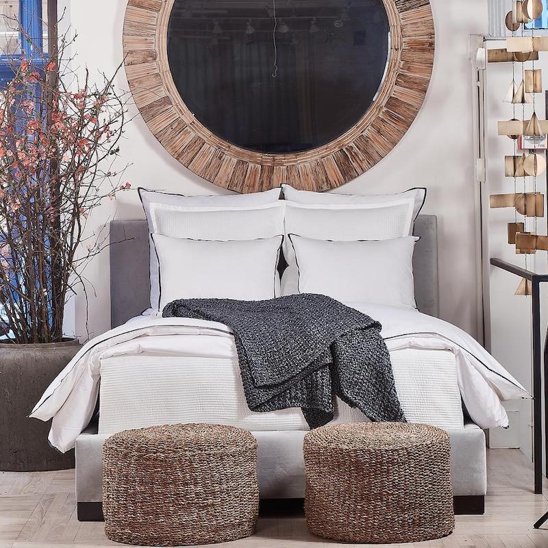 Linea Coverlet Set in Ivory