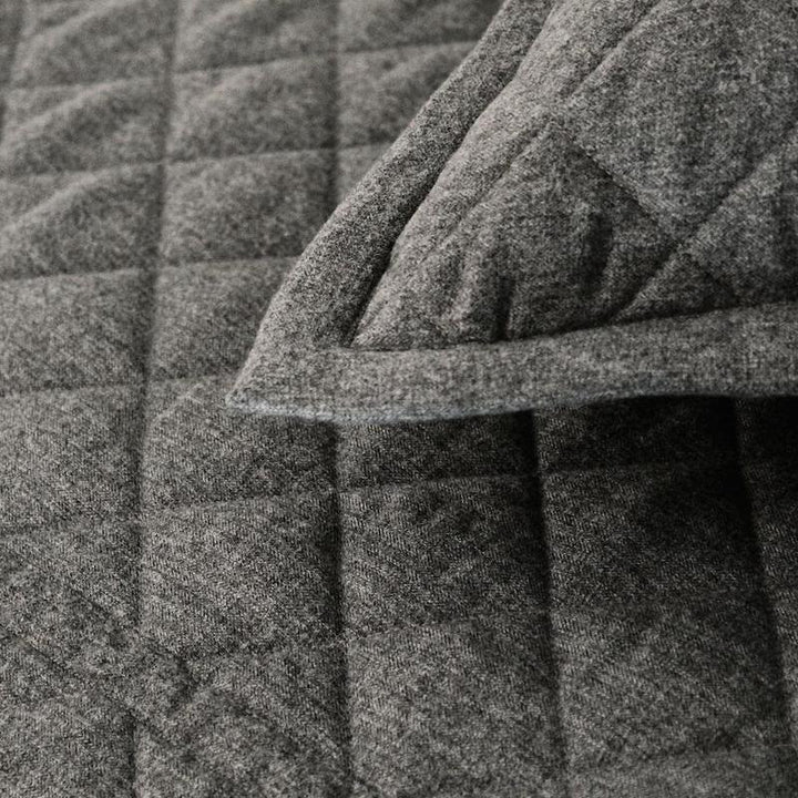 Flannel Grey Coverlet Set